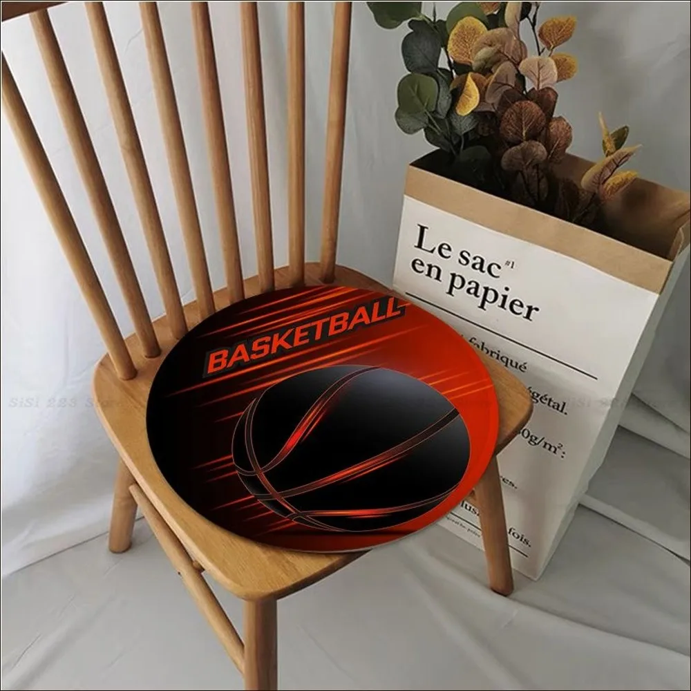 Basketball Cushion Mat Tie Rope Chair Cushion Soft Office Car Seat Comfort Breathable 45x45cm Cushion Pads