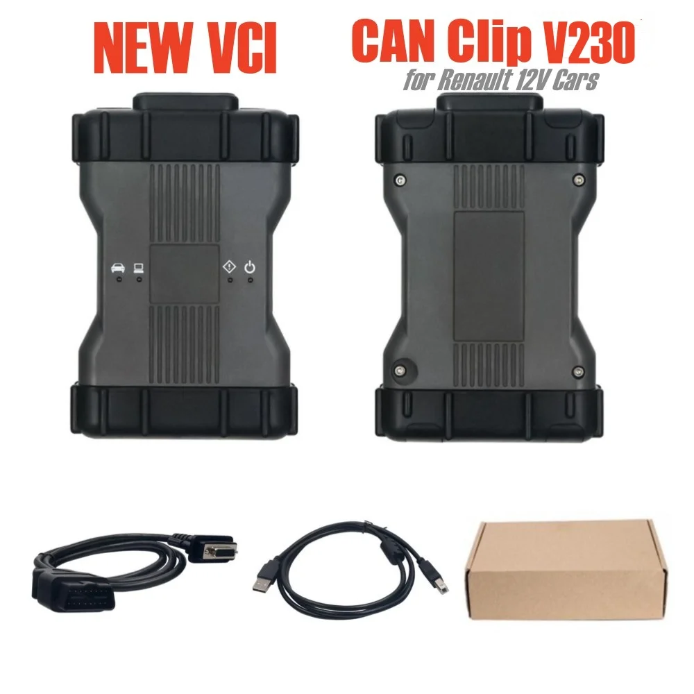 

NEW VCI CAN Clip for Renault Car Diagnostic Tool V230 Support Wifi Cover Vehicle from 2005 to 2023 Year VXDIAG VCX Driver