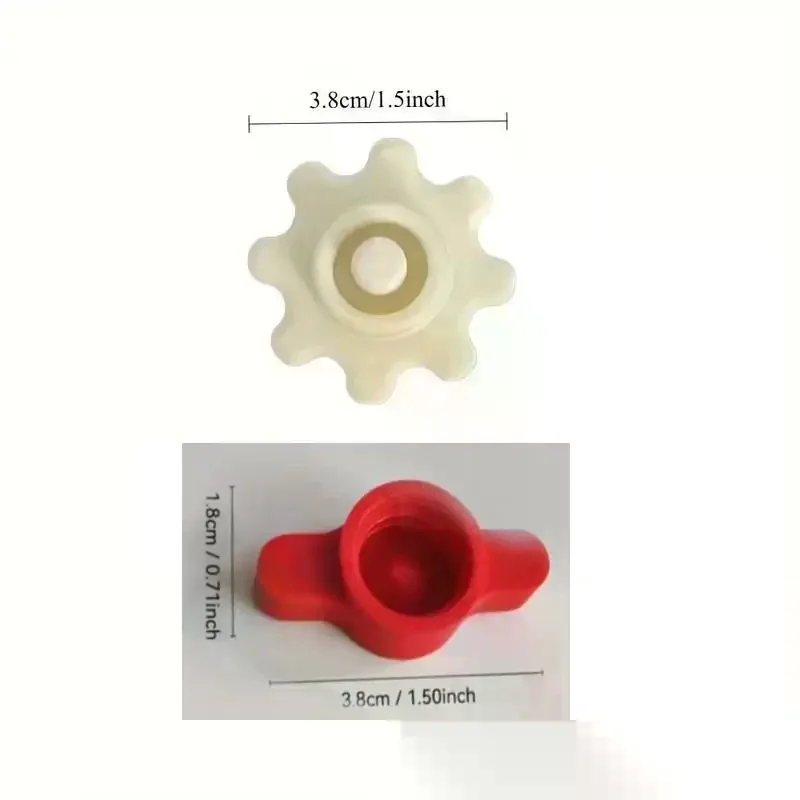 Caja de 10 sellos para botellas de pegamento naranja: tapas superiores de plástico seguras para contenedores adhesivos habituales, herramientas de decoración compactas.