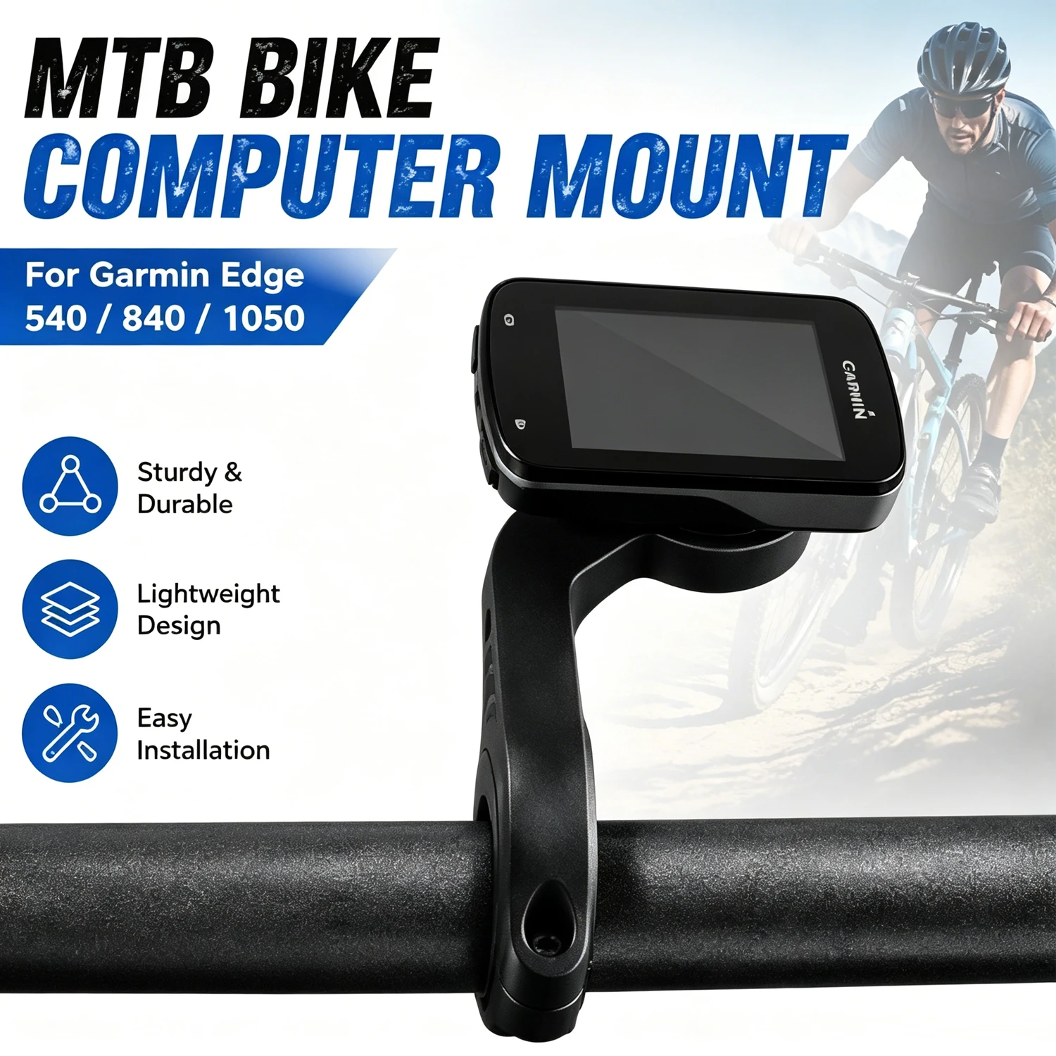 Built-in Bike Mounts For Garmin Edge 540/840/1050 Extended Handlebar Mounts Are Suitable For Road Mountain Bike Accessories