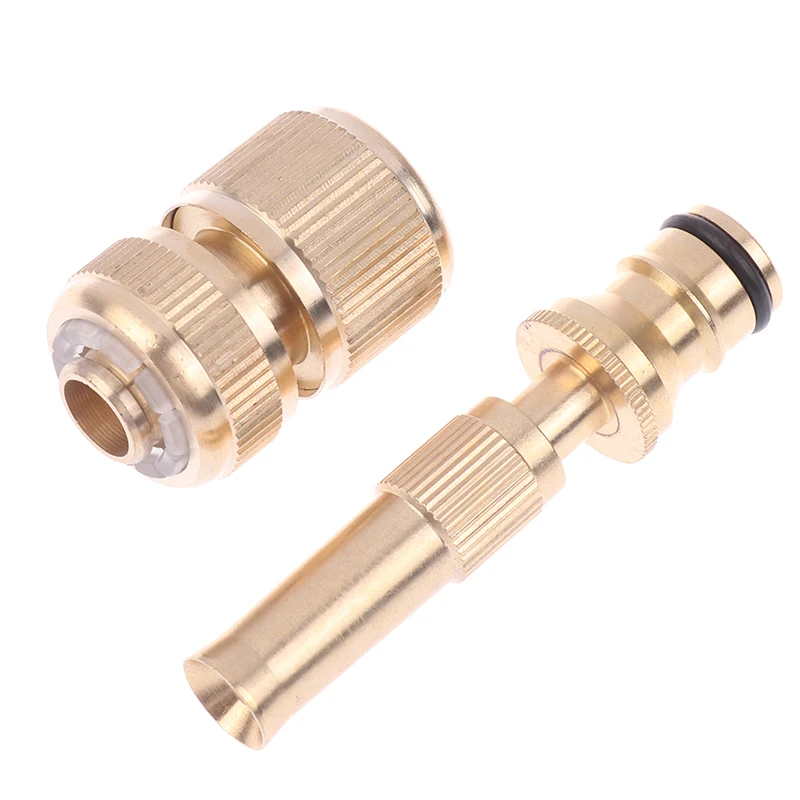 

1Set High-Pressure Water Adjustable Brass Nozzle For Car Wash, Garden, Greenbelt, Patio Watering, Sprinkler, Plant Irrigation