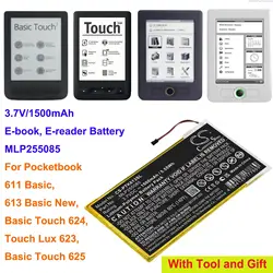 Cameron Sino 1500mAh E-reader Battery for Pocketbook 611 Basic, 613 Basic New, Basic Touch 624, Touch Lux 623, Basic Touch 625