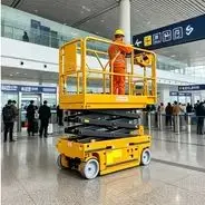 Heavy Duty Crawler Scissor Lifting Platform, Tracked Aerial Work Lifting Platform, Hydraulic Lifting Platform with Guardrail