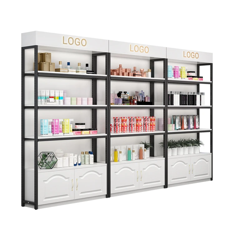 Cosmetics cabinet display cabinet display container shelf beauty salon product display shelf beauty cabinet with lights box