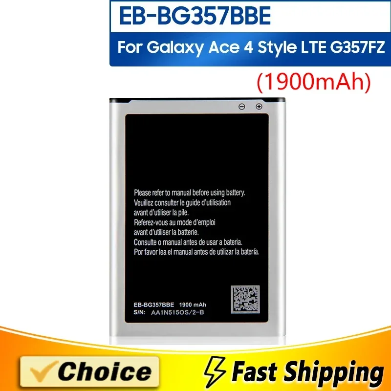 EB-BG357BBE,Brand New Replacement Phone Batatery,For Samsung Ace 4 GALAXY Ace Style LTE SM-G357FZ G357, 1900mAh