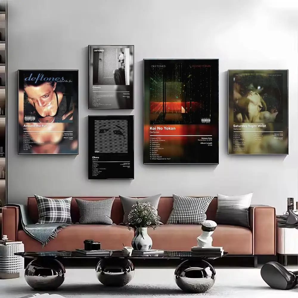 Singer Deftones Album Poster HD Decorative Wall Art Aesthetic Home Decor for Living Room Bedroom Café Office Modern Stylish Gift