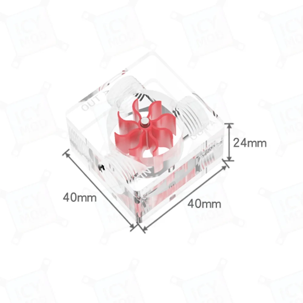 LSJ-PM3 Freezemod Cubo de flujo 3 vias - Medidor de caudal de agua - imagen 2