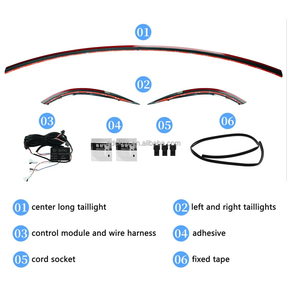 For Mercedes Benz E Class W214 Through Tail Lights 2024 E260 E300L Brake Direction Warning Rear Tail Light Car Trunk Lamp