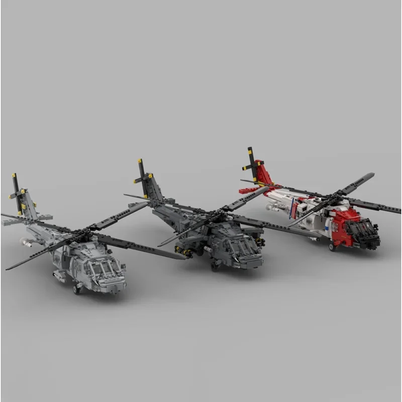 Elicottero Moc Building Blocks Sikorsky H-60 Serie Tecnologia Modulare Building Block Modello Regalo Di Natale Giocattolo FAI DA TE Set di Montaggio!