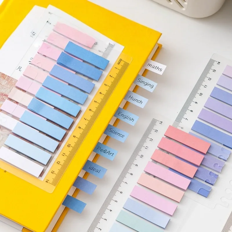 Writable Color‑Coded Index Tab Page Marker Sticky Flag Book Annotation Label Planner Sticker Document Classification Gadget