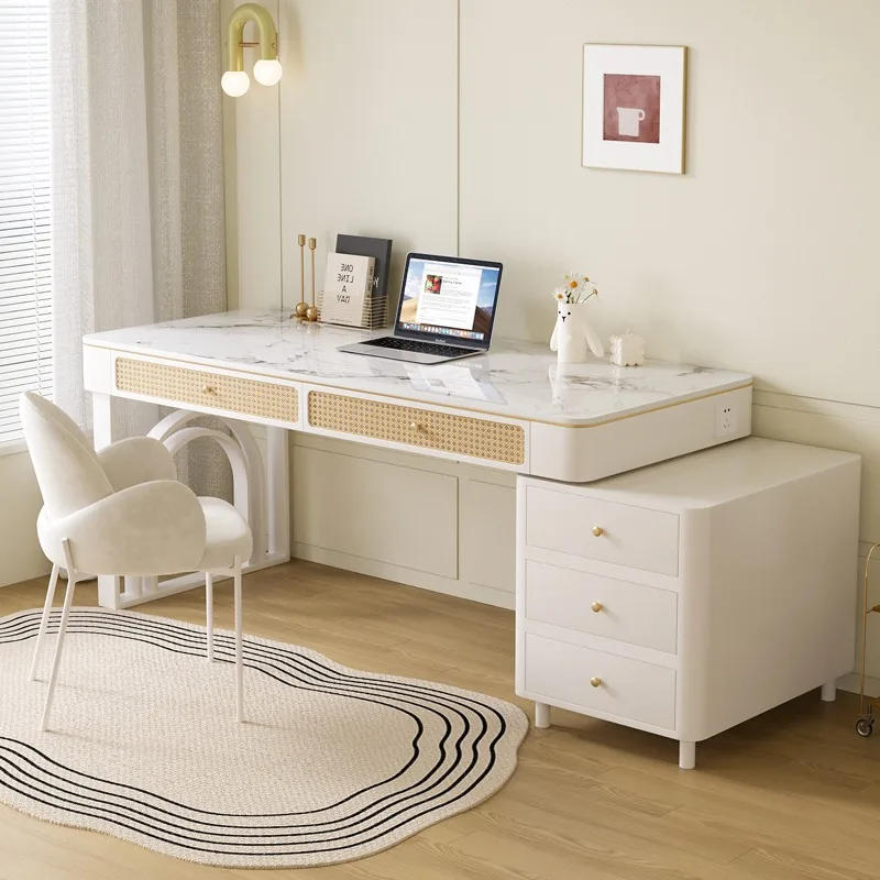 

Simple Modern Office Desk White Aesthetic Vanity Gaming Reading Office Desk Computer Writing Schreibentisch Home Furniture