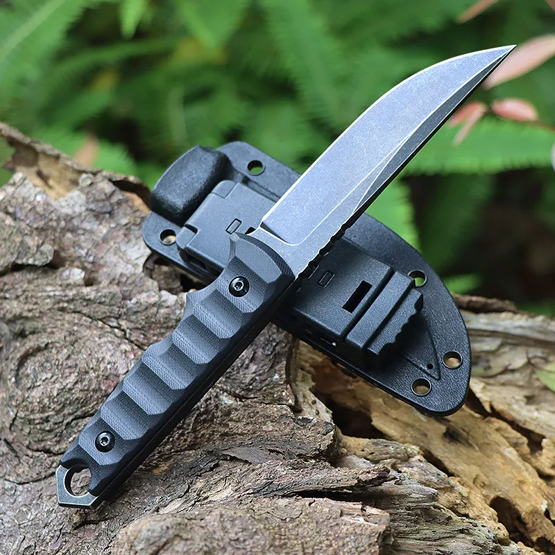 Free Wolf FX364 EDC Utility D2 Blade Fixed Knife G10 Handle Outdoor Camping Fishing Survival Tactical Hunting Knife