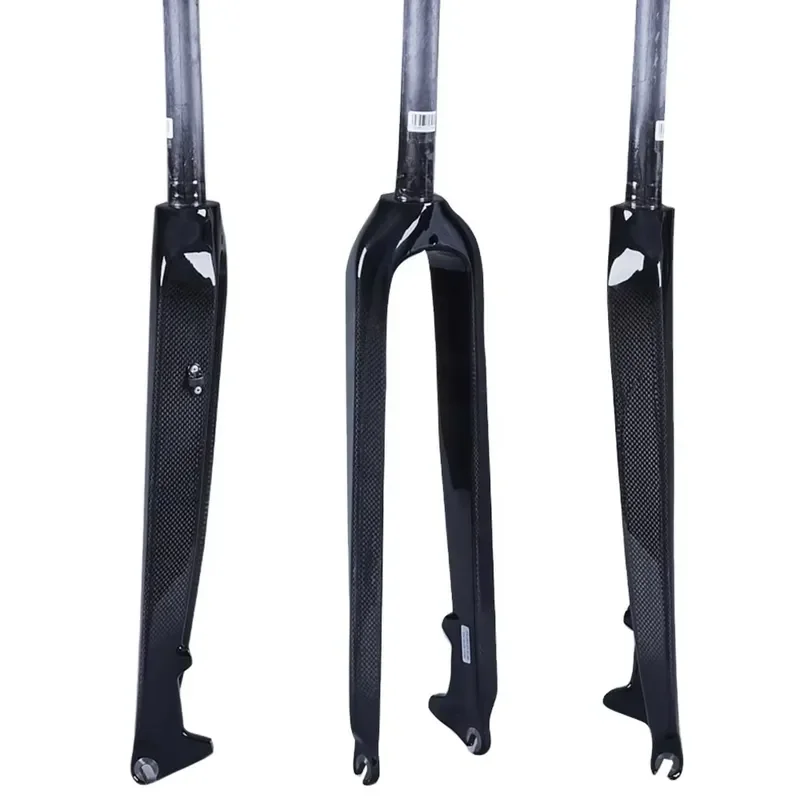 Full Carbon Fiber Straight Tube Rigid Fork Ultralight High Rigidity MTB Mountain Bike Front Fork Cycling Parts