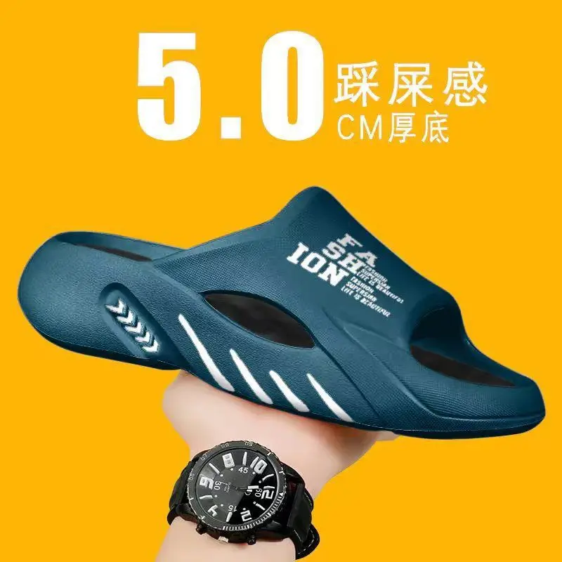 

Fashion Massage Slippers Men Summer Indoor Outdoor Sandals Beach Casual Shoes Soft Sole Slides Men Flip-Flops Men's Sandals