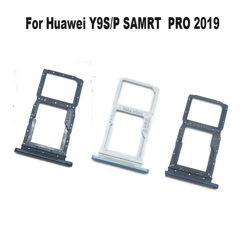 New For Huawei P Smart 2021 Y7A Y9S Y6S Sim Card Tray Slot Holder Socket Adapter Connector Repair Parts Replacement