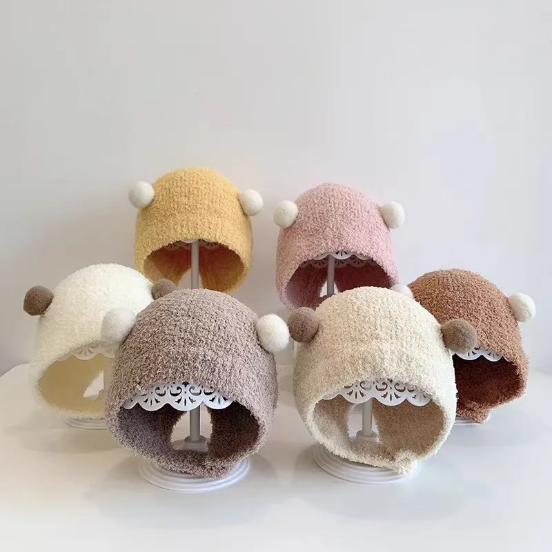 2025 الاتجاه الجديد الخريف والشتاء الطفل قبعة حماية الأذن القطن الخالص الطفل بيني لطيف الدفء بلون قبعة #6