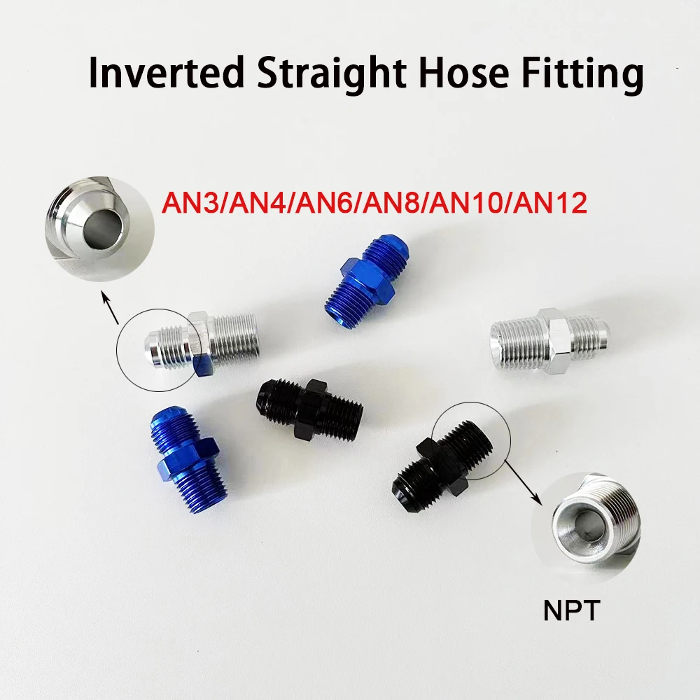 

Automotive Fuel Pump oil Cooling Adapter Straight AN4- AN12 Universal Straight Fuel Hose Adapter Pipe Thread Fitting Accessory