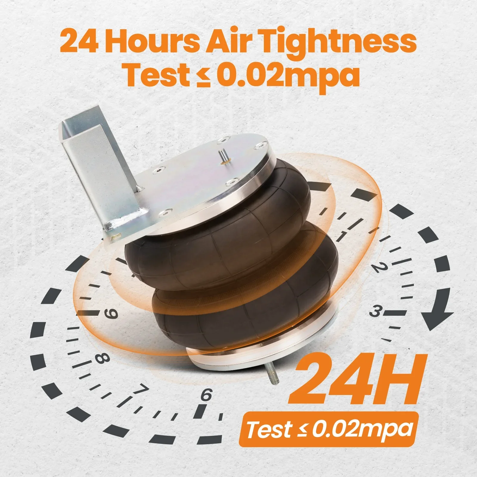 Air Suspension Spring Bag + 12V Compressor Kit for Iveco Daily 35S 35L 2006-2014