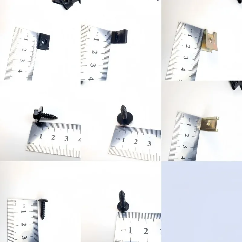 シャーシエンジンガード金属ナット/ネジワッシャーU字型車フェンダーバンパー十字ネジ20/50個