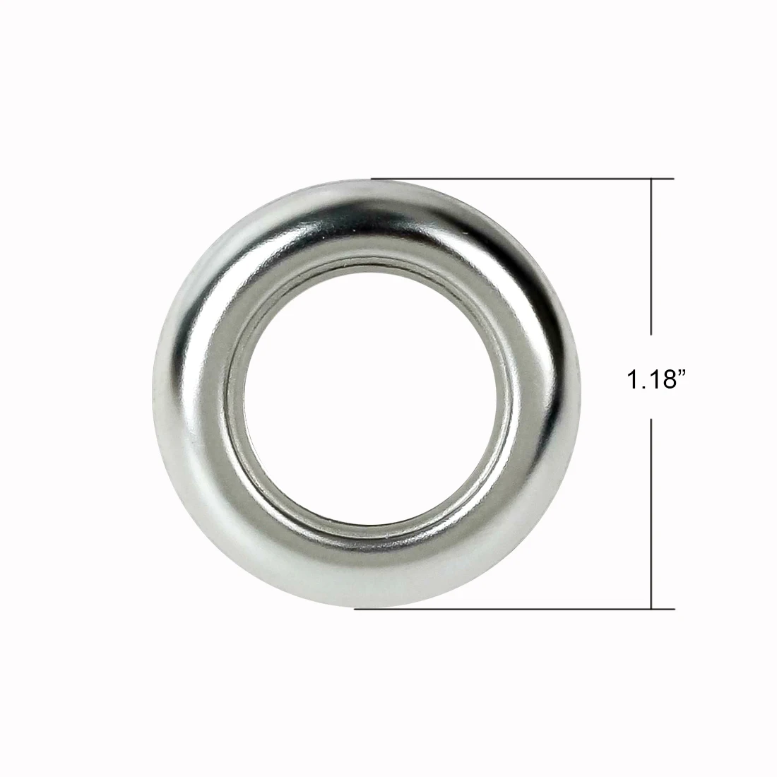 20x 3/4Inch Round Stainless Steel Bases Chrome Trim Ring Bezel Cover for Truck Trailer LED Side Marker Lights