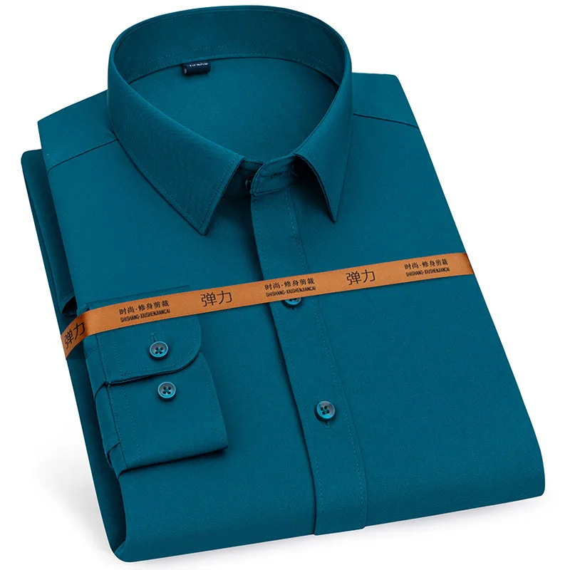 NONE Men Long Sleeve Shirt Solid 4