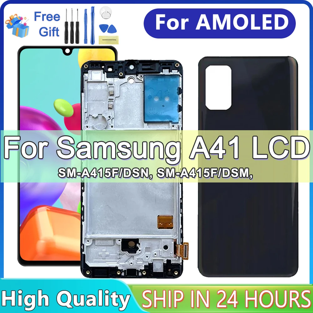 

A41 AMOLED LCD for Samsung Galaxy A41 LCD Display A415 A415F A415F/DS Touch Screen Digitizer Assembly for Samsung A41 LCD A415F