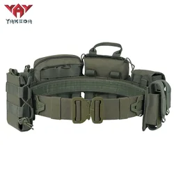 Yakeda Polyester Tactical Belt Outdoor Training Use CP Mag Pouch Hunting Accessories Tactical Belt Duty Belt