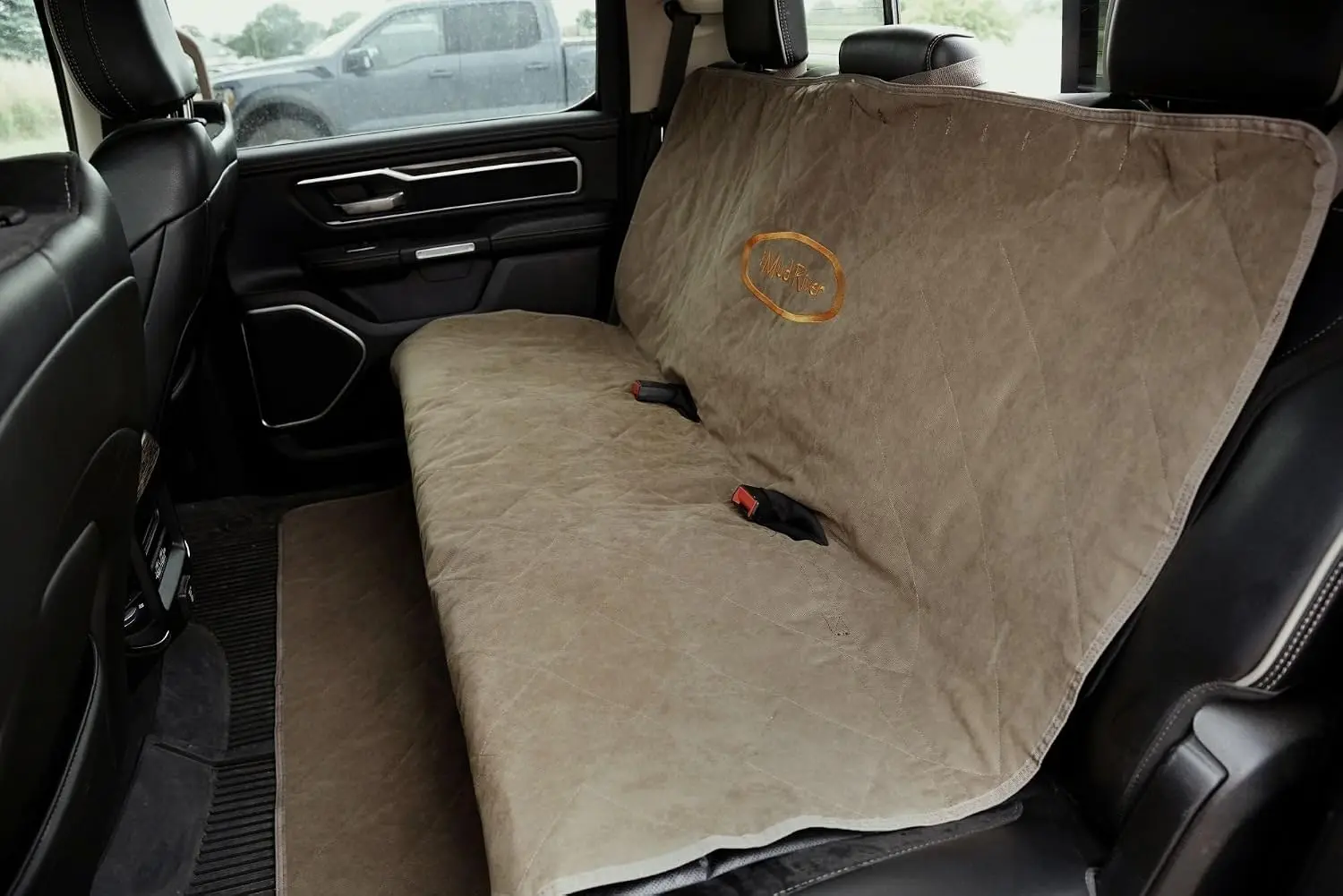 Brown Two Barrel Double Seat Cover