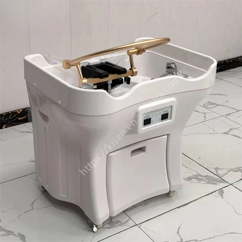 

2026 Portable Shampoo Bowl Sink With Water Circulation Water Tanks and Heater for Beauty Salon Use