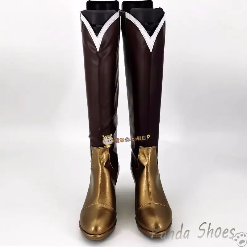 Puella Magi Madoka Magica Tomoe Mami تأثيري أحذية كوميدي كوس أحذية طويلة ل كوميك كون زي الهالوين التأثيري الدعامة الأحذية