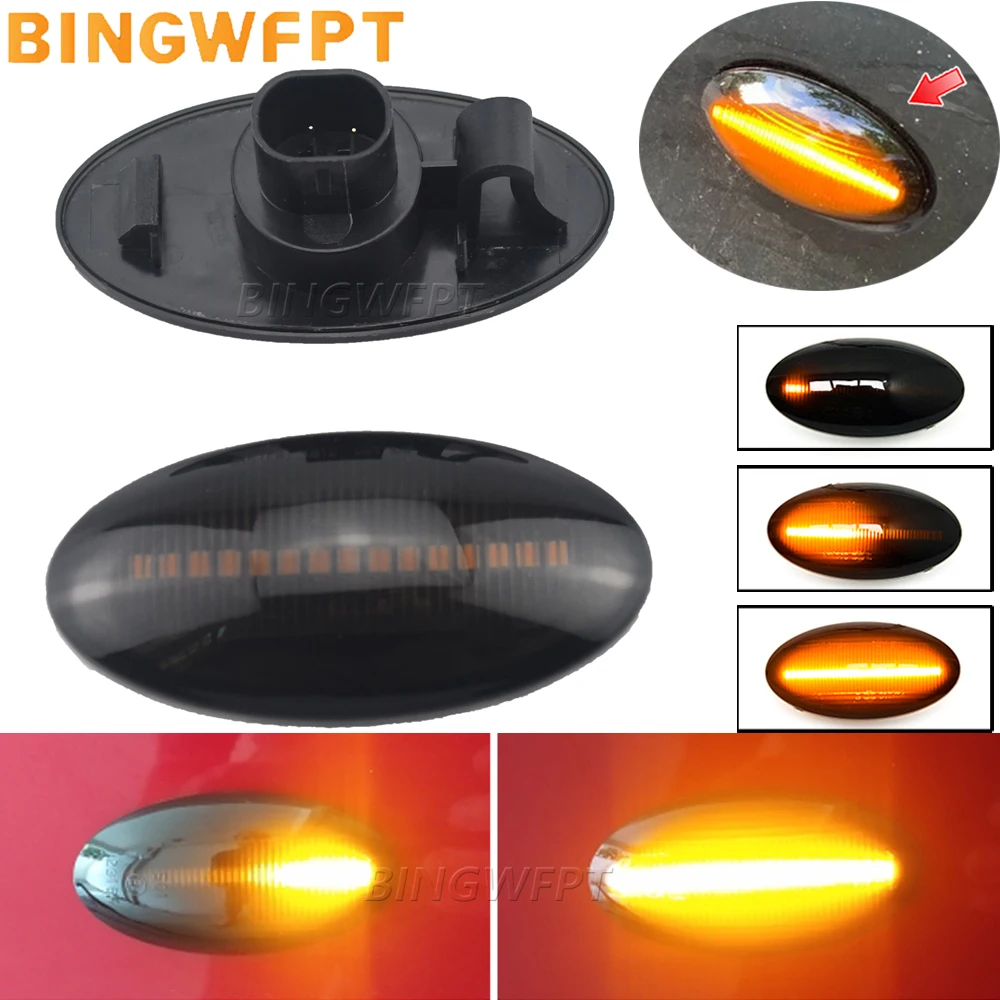 High Quality Dynamic LED Side Marker Turn Signal Lights Indicator Amber Repeater Car Lights For Suzuki Swift Jimmy Vitara SX4