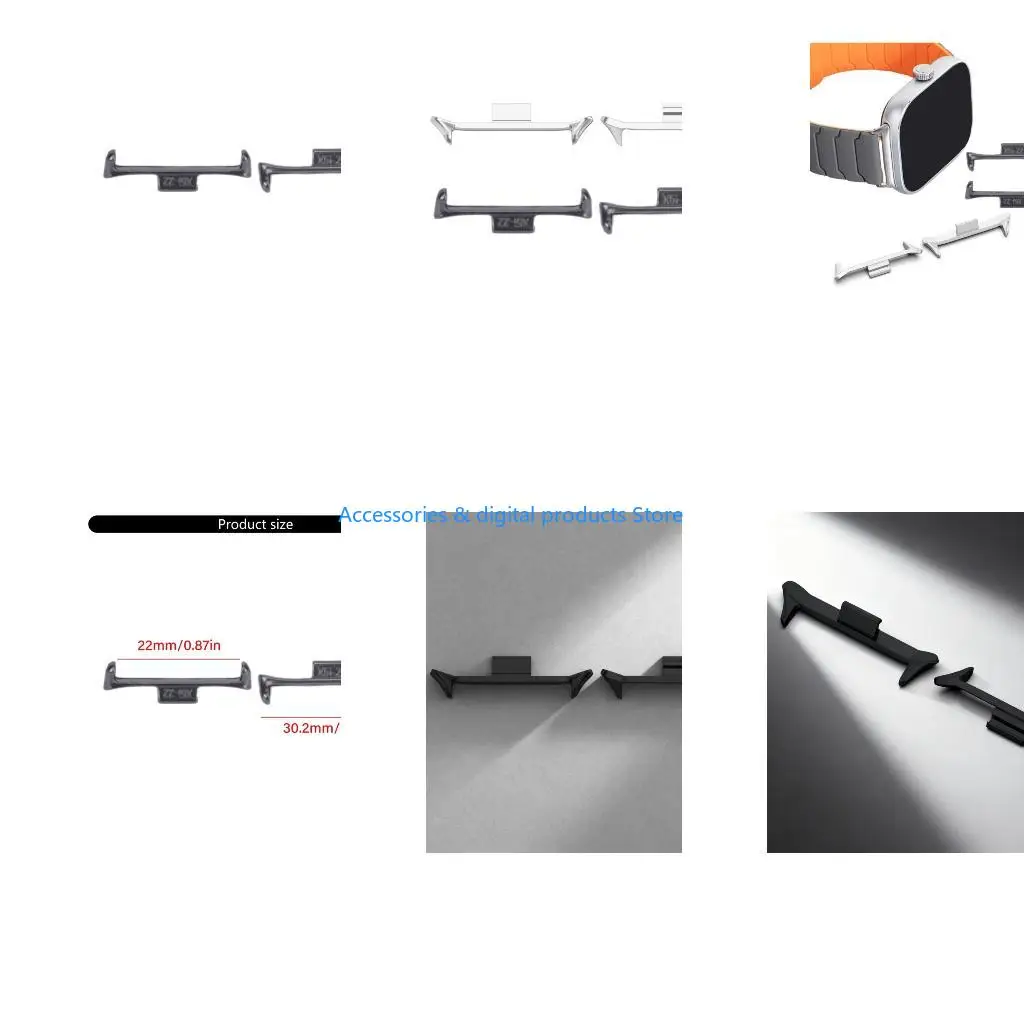 77JD Reliable Metal Connectors Adapters For Watch GT2 Perfect for Daily Wear Sports and Business Setting Ensures Durability 2