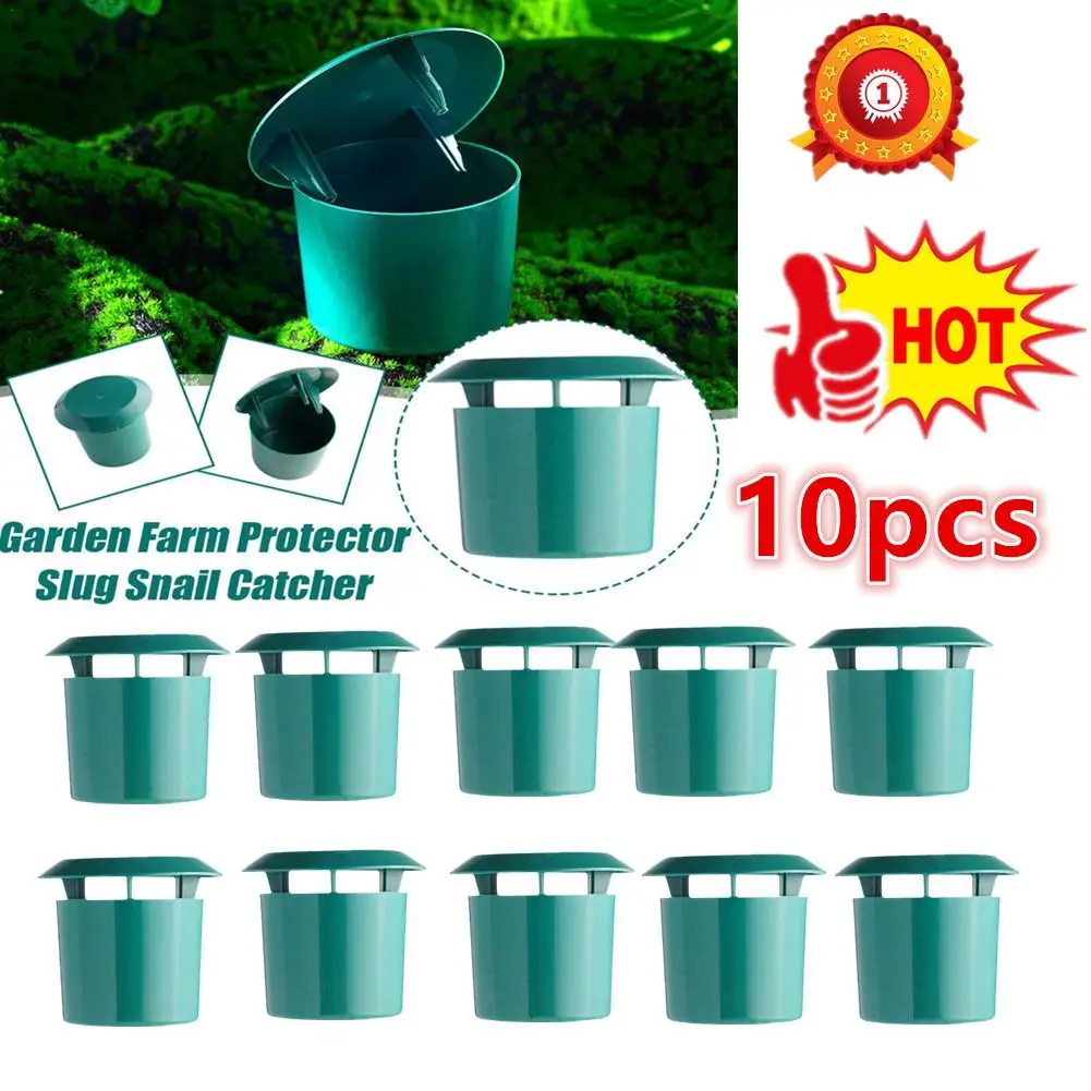 

10pcs Animal Pest Repeller Gintrap Tools Slug House Snail Trap Catcher Snail Cage Garden Farm Protector Eco-friendly Rejec