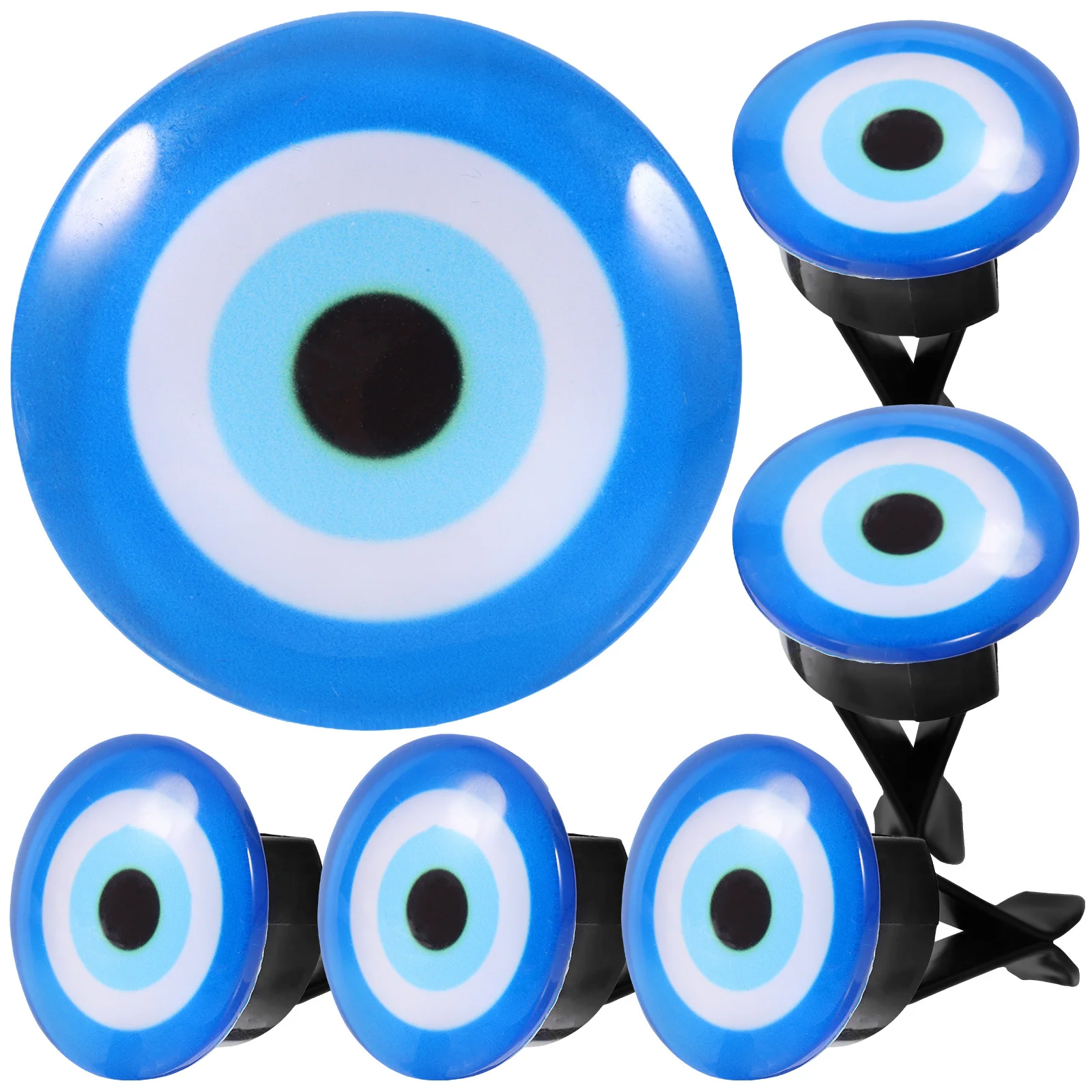 

6Pcs Car Vent Diffuser Clips Evil Eye Air Freshener Aroma Clip Decorative for Car Interior Outlet Decor Accessories