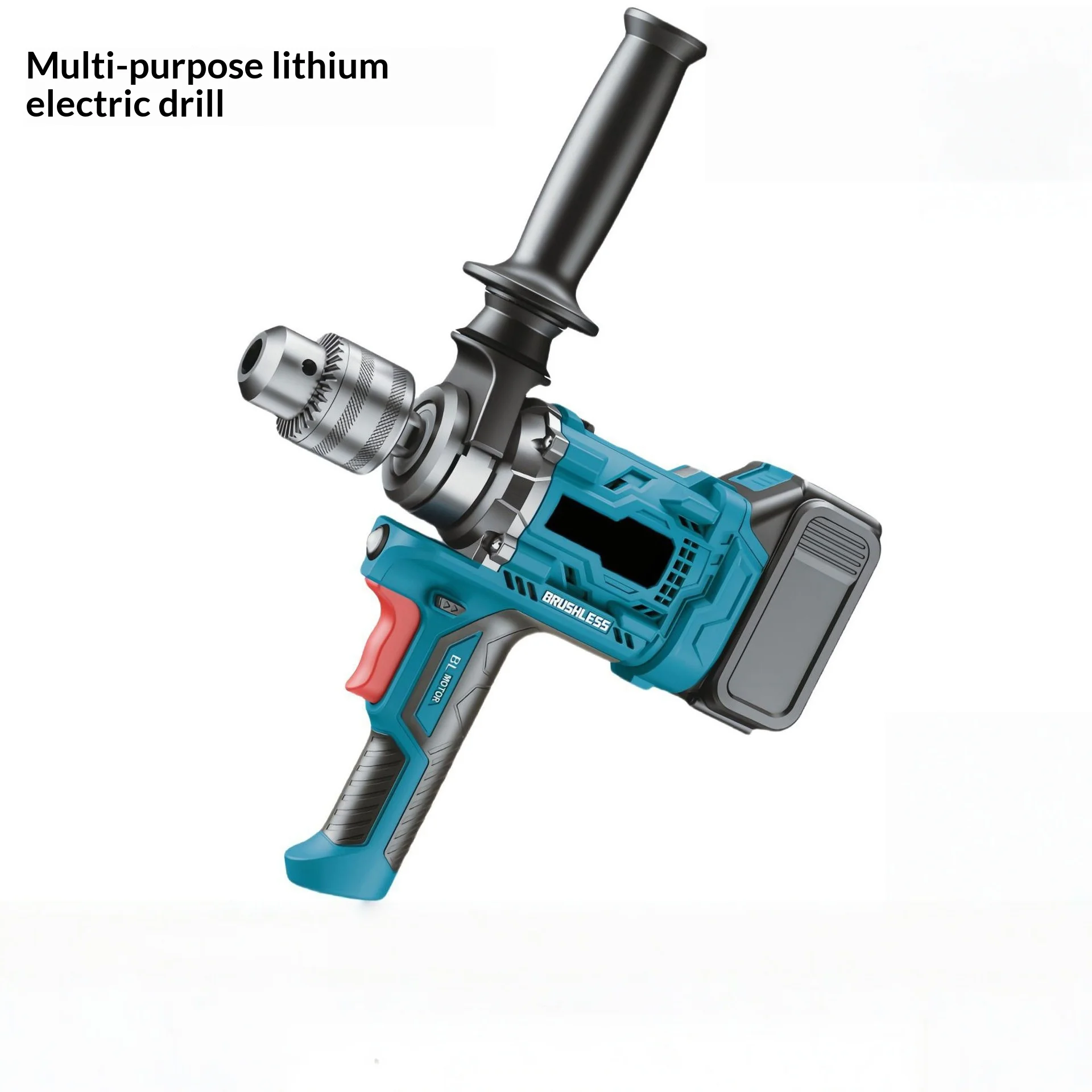 Earth Drill Ice Drill High-Power Brushless Lithium Battery Mixer Handheld Electric Drill Pistol Drill Land Drilling Ice Drilling