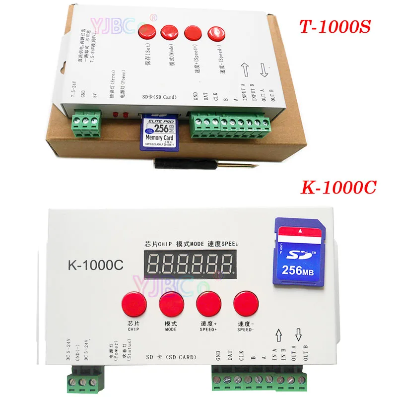 

Полноцветная светодиодная лента K1000C/T1000S, программа управления освещением WS2812B,WS2811,APA102,T1000S, WS2813, 2048 пикселей, Фотографическая проекция, 5 В ~ 24 В