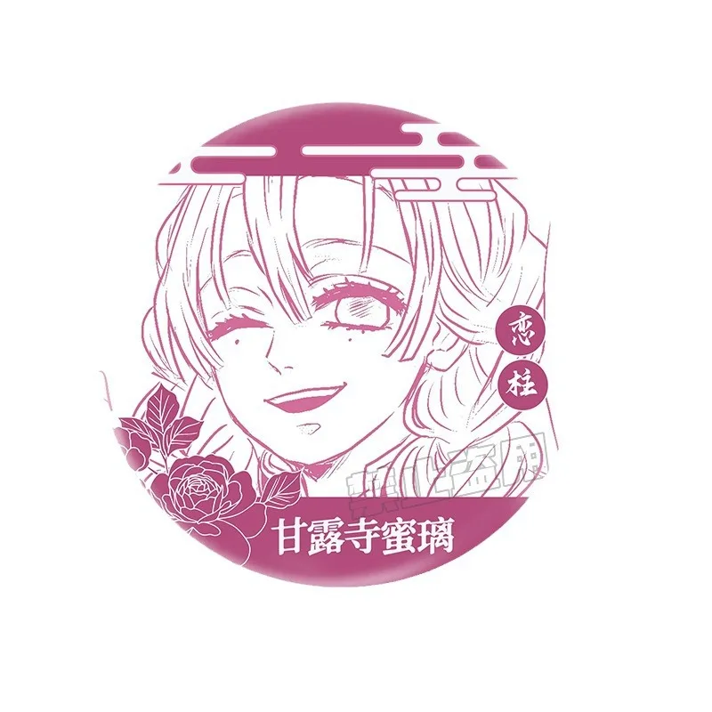 

Аниме Demon Slayer-Kimetsu No Yaiba лазерная вспышка значок Nezuko/Tanjirou/Zenitsu/Inosuke значок товары сумка подвеска украшение