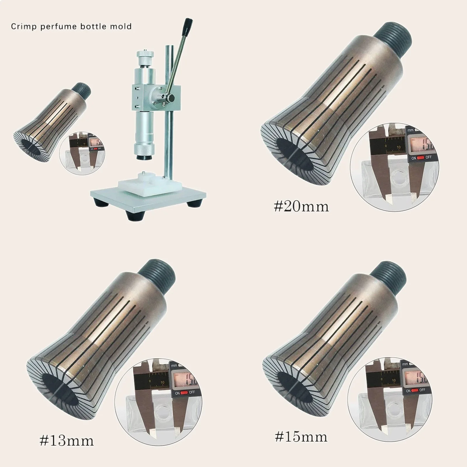 Desktop Perfume Bottle Sealing Capping Machine Cover Rolling Press Mold
