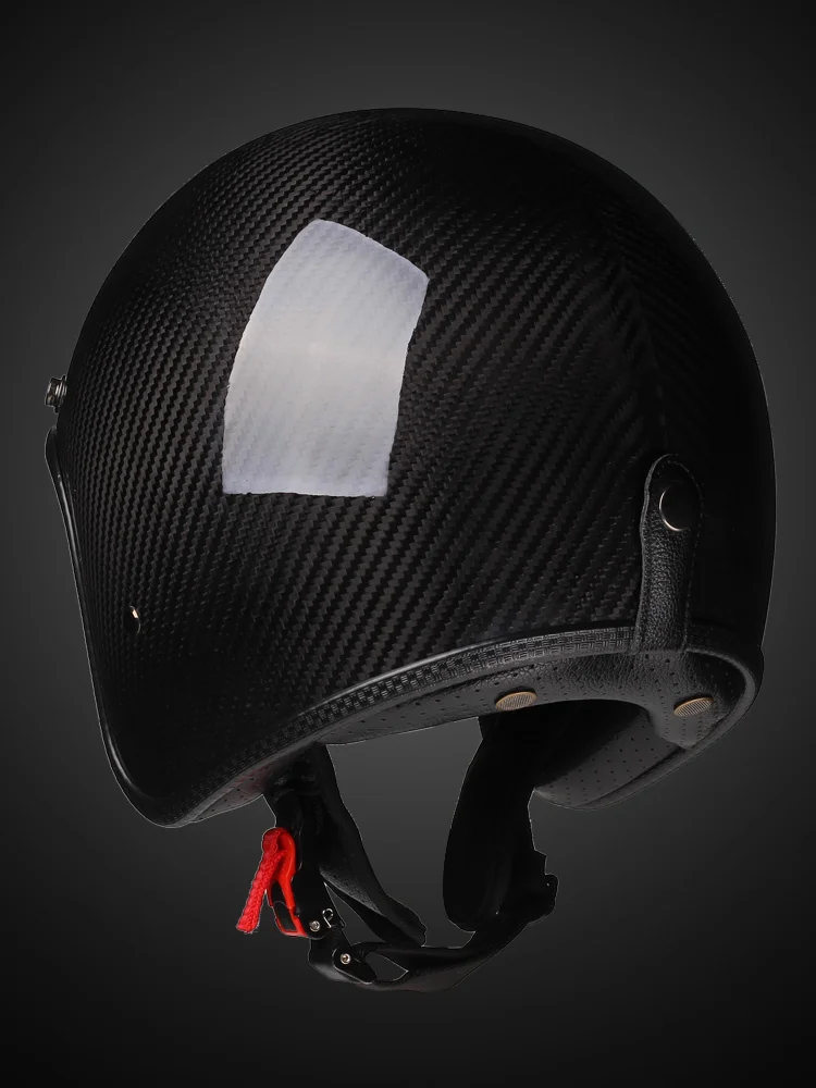 

Vintage Motocross Helmets Moto Bike DOT carbonfiber Retro Motorcycle Helmet Casco Japanese Style Moto 3/4 Open Half Face