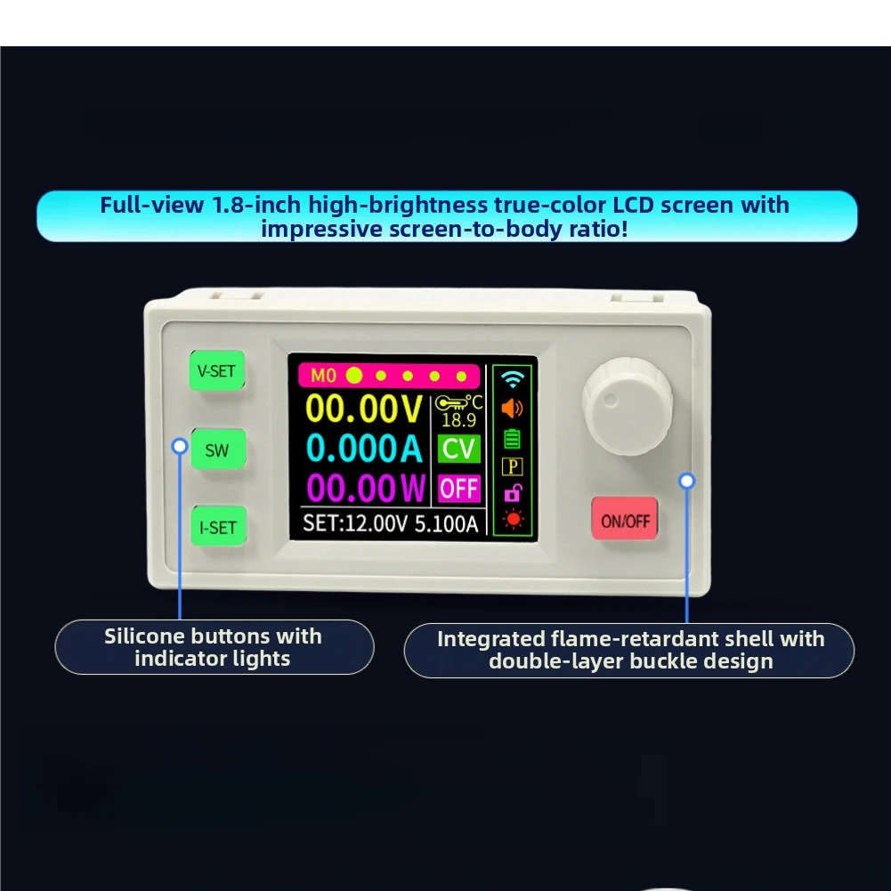SK60S CNC Adjustable DC Power Supply 40V 5A With Solar Charging for optimizer, 1.8