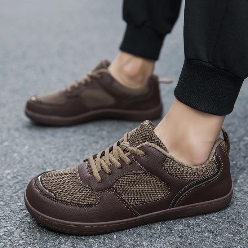 Men's Casual Sneakers Breathable Mesh Vulcanized Shoes Anti-slip and Soft Sole Flats Loafers Comfortable Walking Shoe Size 46