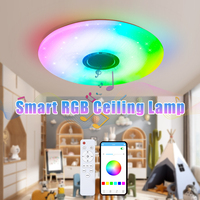 Led Ceiling Lights Remote Control APP Dimmable Modern RGB Smart Music Ceiling Lamp For Living Room Bedroom Kids Room Decoration