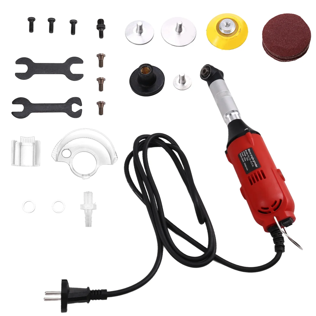 

ABNJ 350W 90 Degree Speed Adjustable Electric Elbow Ceramic Tile Sewing Machine Tile Cleaning Tools Kit EU Plug