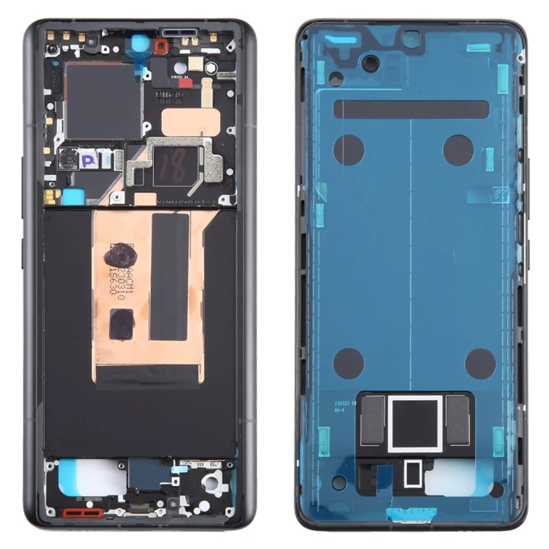 LCD Front Frame For Xiaomi 13 Ultra 13U Front Frame Housing Middle Bezel Chassis With Side Buttons Smartphone Parts