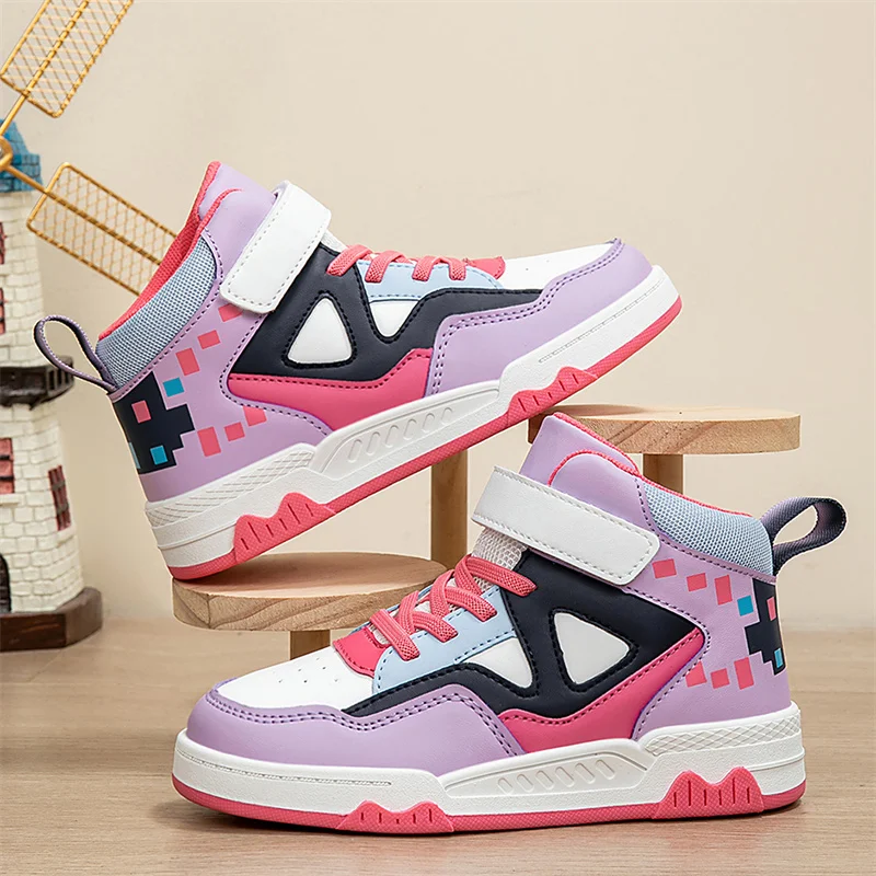 

Пара детских четырехсезонных кожаных туфель на высокой платформе, универсальная повседневная обувь для кампуса, размер 28-39, MF-D215-CL