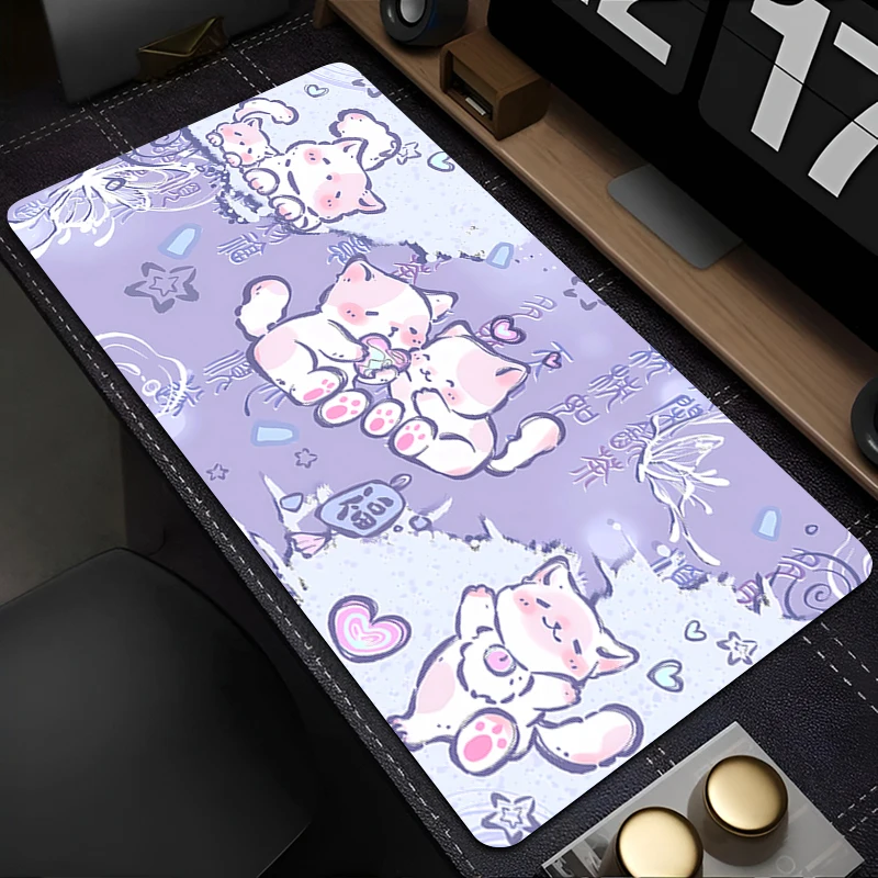 

Mouse Pad PC Accessories Keyboard Pad Office Desk Mat Anti Slip Cartoon Mousepad Anime Dog Rubber Tablet Pad Gaming Extended Pad