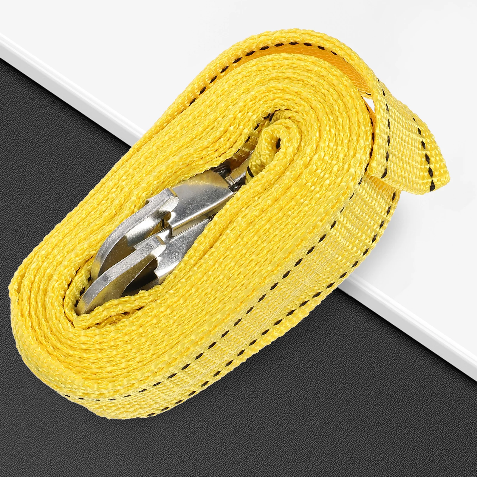 

Heavy Duty Tow Straps Powerful Car Recovery Rope Hook Thickened Nylon Trailer Strap Trucks Vehicles Outdoor Durable Corrosion