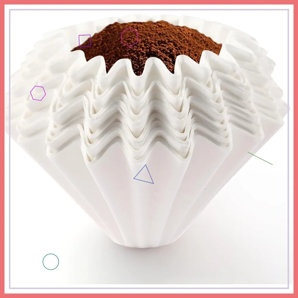 

200 Pack White Pour Over Coffee Paper Filters for Stagg XF Drip Maker - Spill Prevention