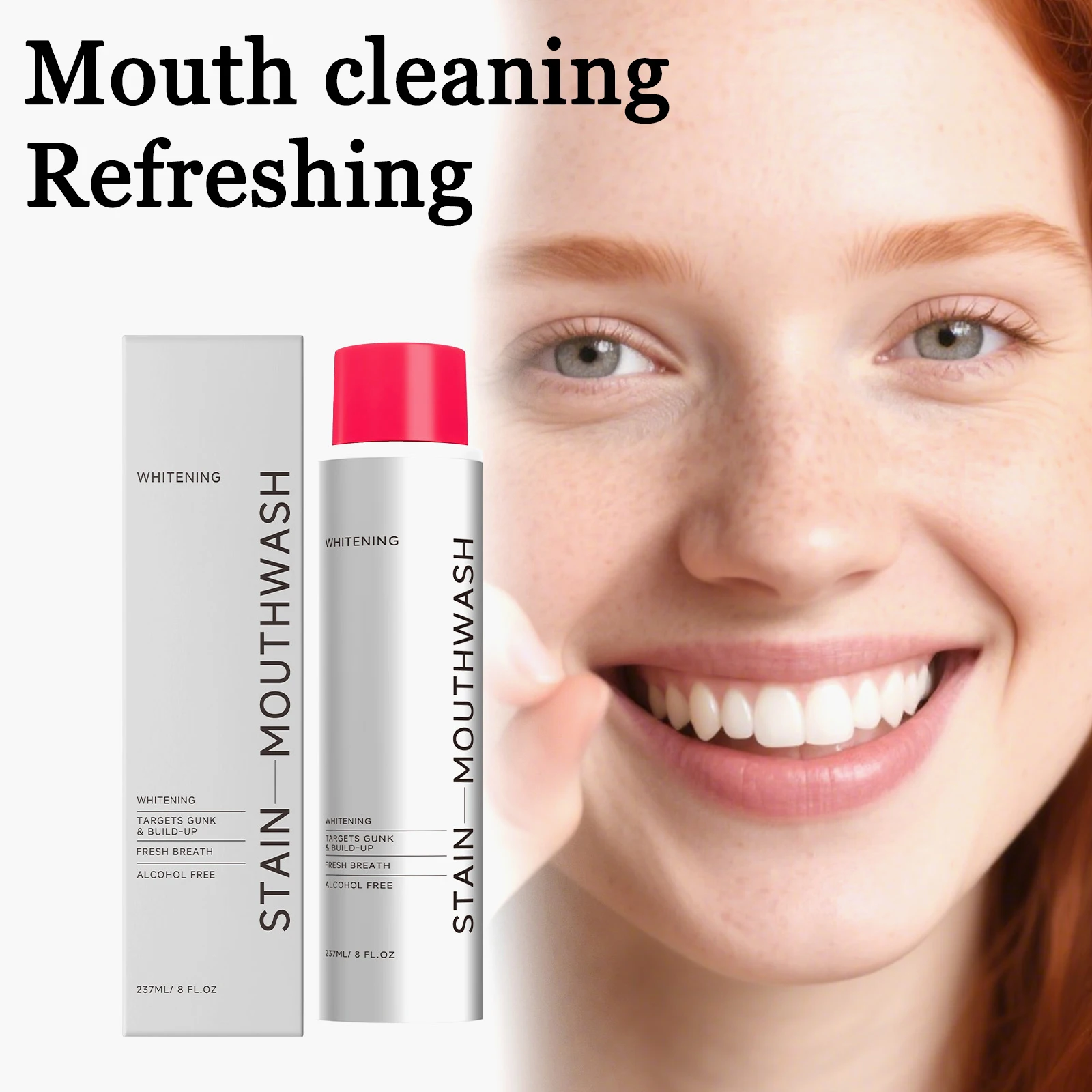 237ML Gentle Mouthwash Deep Oral Cleaning Refreshing Bad Breath Promote Oral Health Reduce Food Residues Brightening Mouthwash
