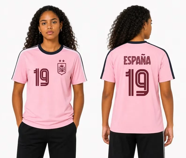 Spanien Champions Fußball Grafik 2010-2026 Champion Fans Kurzarm Gedenk-T-Shirt Familien-Set Y2K Schnelltrocknend – Detail 4